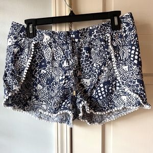 Lily Pulitzer blue and white shorts